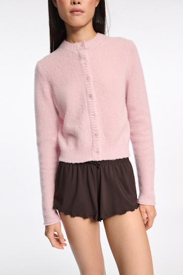 Dorothee Schumacher Cardigan mit Rundhalsausschnitt light pink