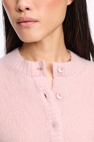 Dorothee Schumacher Cardigan mit Rundhalsausschnitt light pink