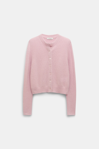 Dorothee Schumacher Cardigan mit Rundhalsausschnitt light pink