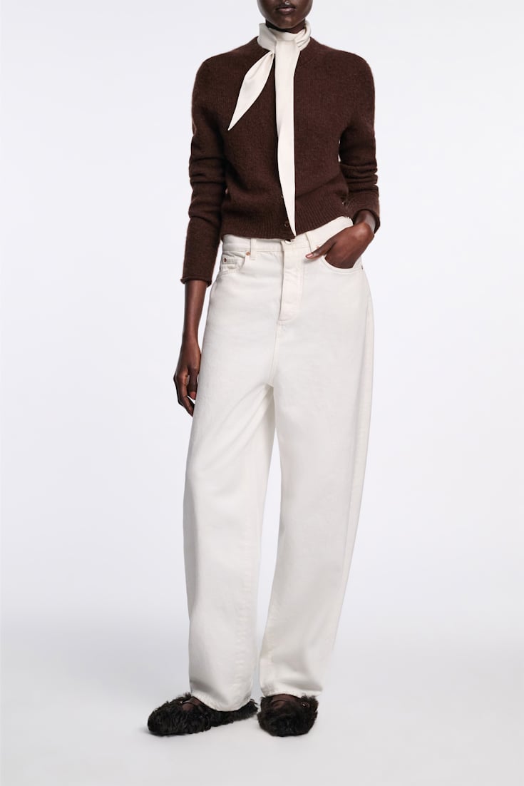 Dorothee Schumacher Cardigan mit Rundhalsausschnitt chocolate