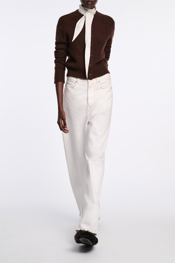Dorothee Schumacher Cardigan mit Rundhalsausschnitt chocolate
