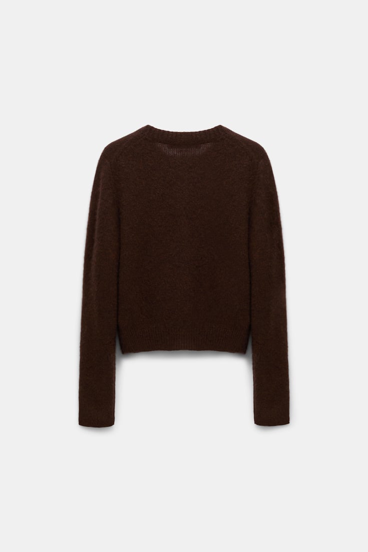 Dorothee Schumacher Cardigan mit Rundhalsausschnitt chocolate