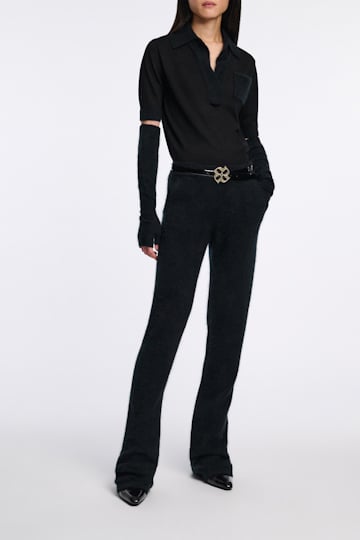 Dorothee Schumacher Pullover mit fluffy Details pure black