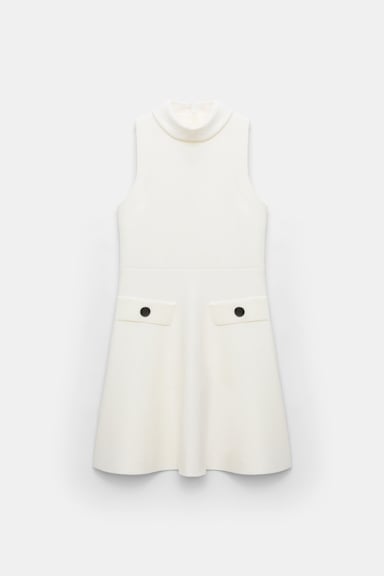 Dorothee Schumacher Doubleface Kleid aus Merino camellia white