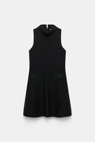 Dorothee Schumacher Doubleface Kleid aus Merino pure black