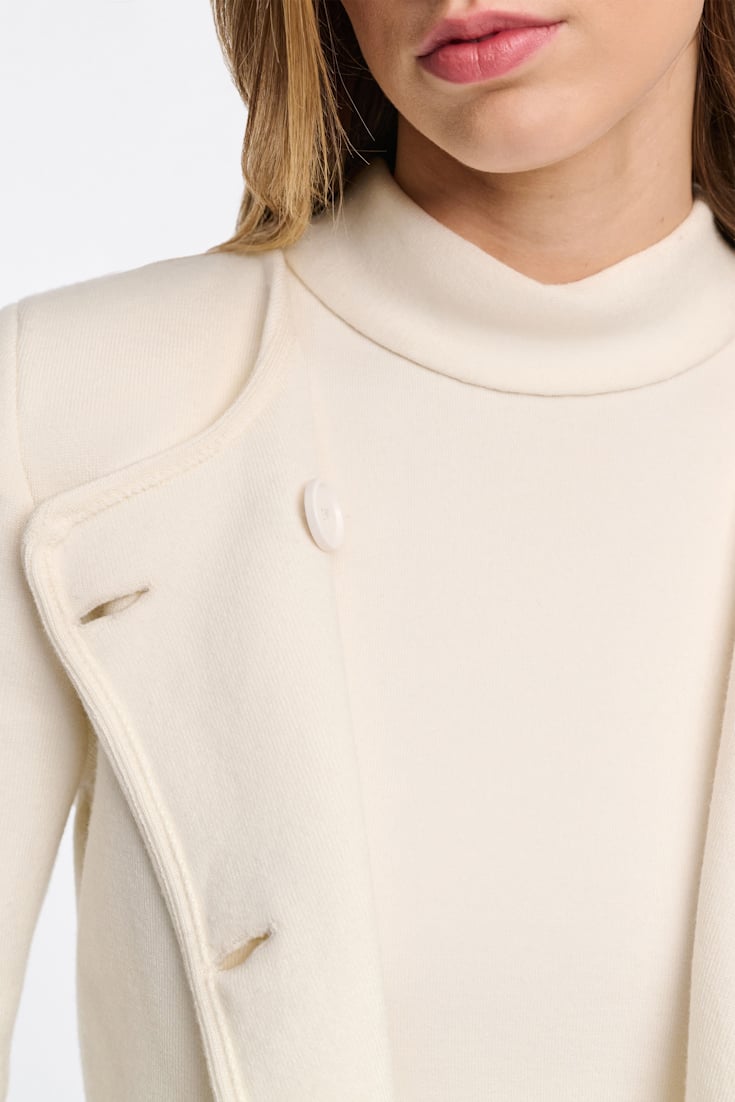 Dorothee Schumacher Doubleface Jacke aus Merino camellia white