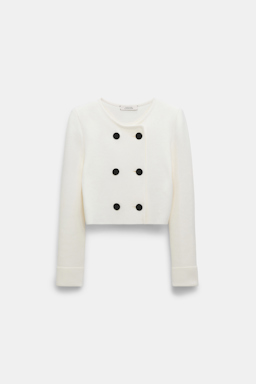 Dorothee Schumacher Doubleface Jacke aus Merino camellia white
