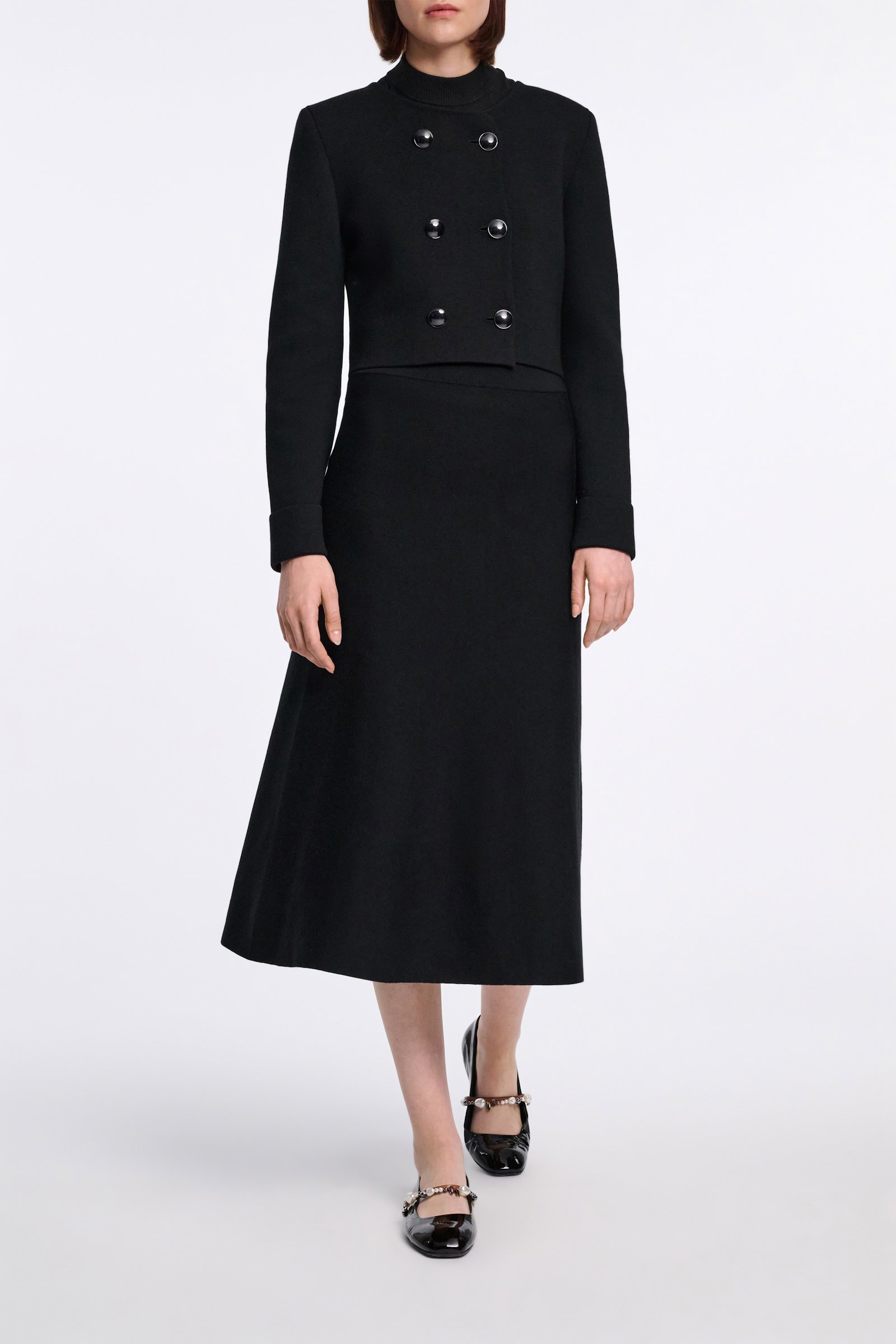 Dorothee Schumacher Doubleface Jacke aus Merino pure black