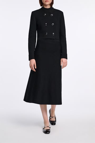 Dorothee Schumacher Doubleface Jacke aus Merino pure black