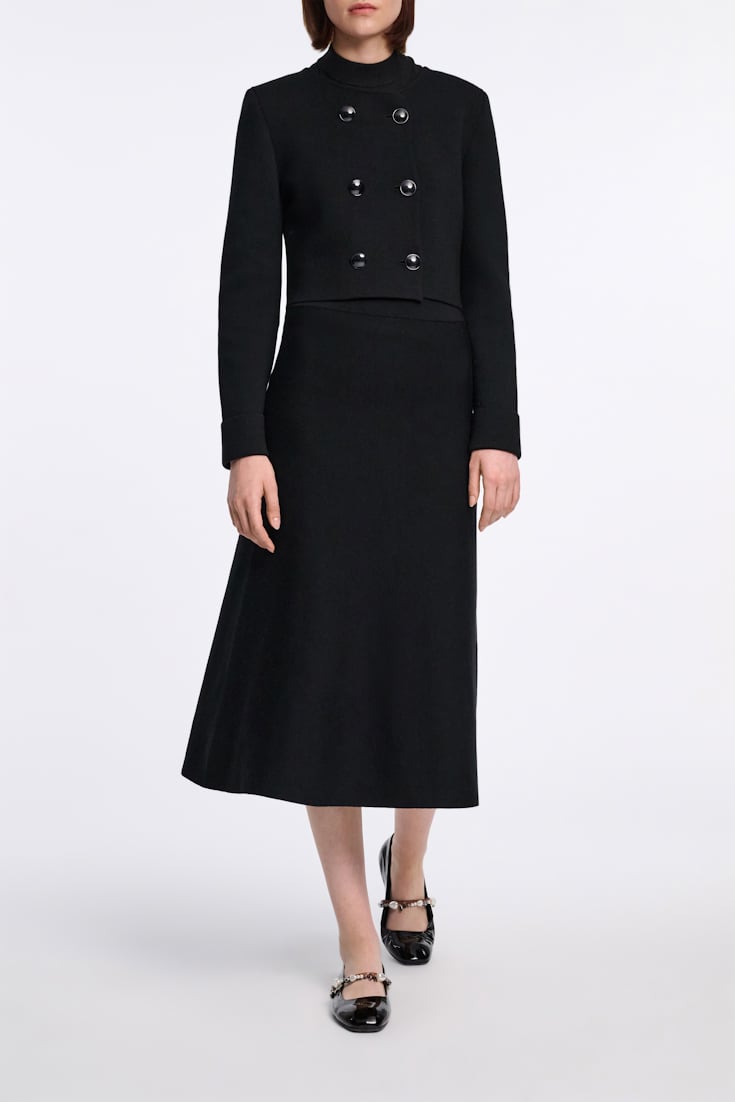 Dorothee Schumacher Doubleface Jacke aus Merino pure black