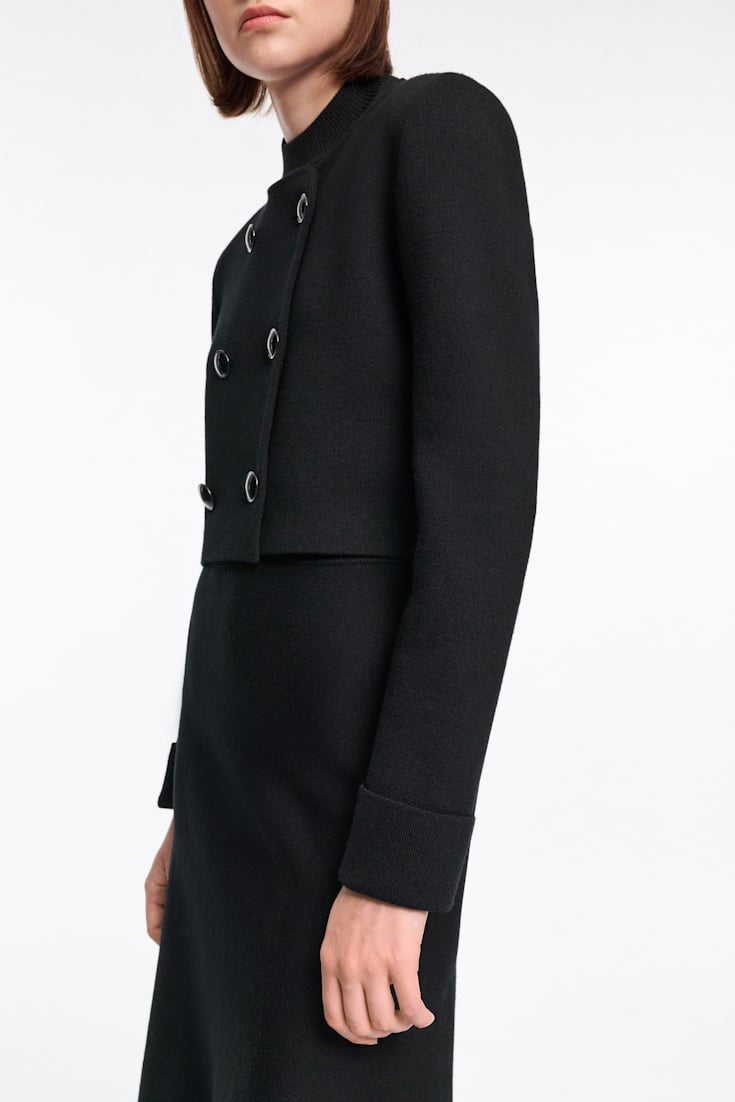 Dorothee Schumacher Doubleface Jacke aus Merino pure black