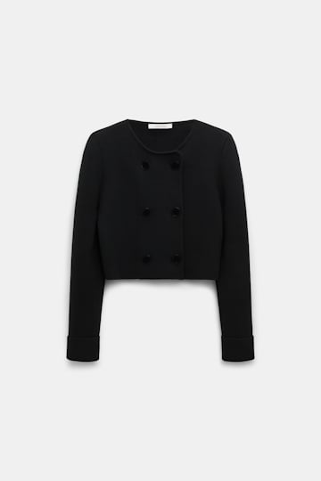 Dorothee Schumacher Doubleface Jacke aus Merino pure black