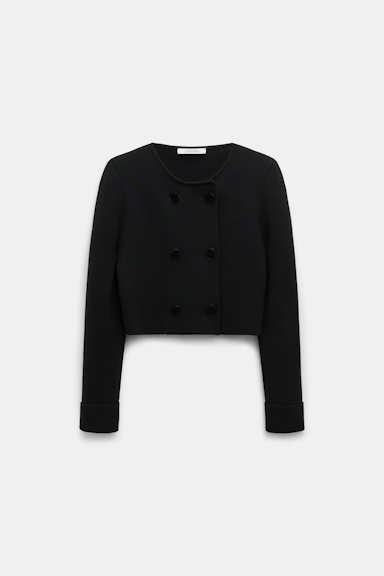 Dorothee Schumacher Doubleface Jacke aus Merino pure black