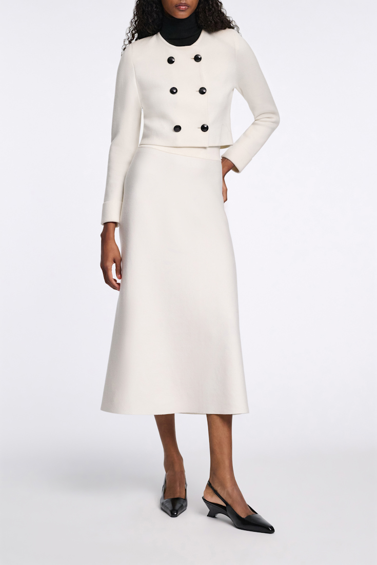 Dorothee Schumacher Knit midi-skirt camellia white