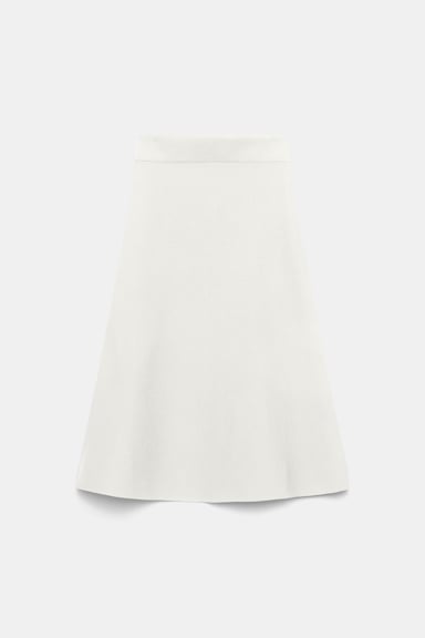 Dorothee Schumacher Doubleface Rock aus Merino camellia white