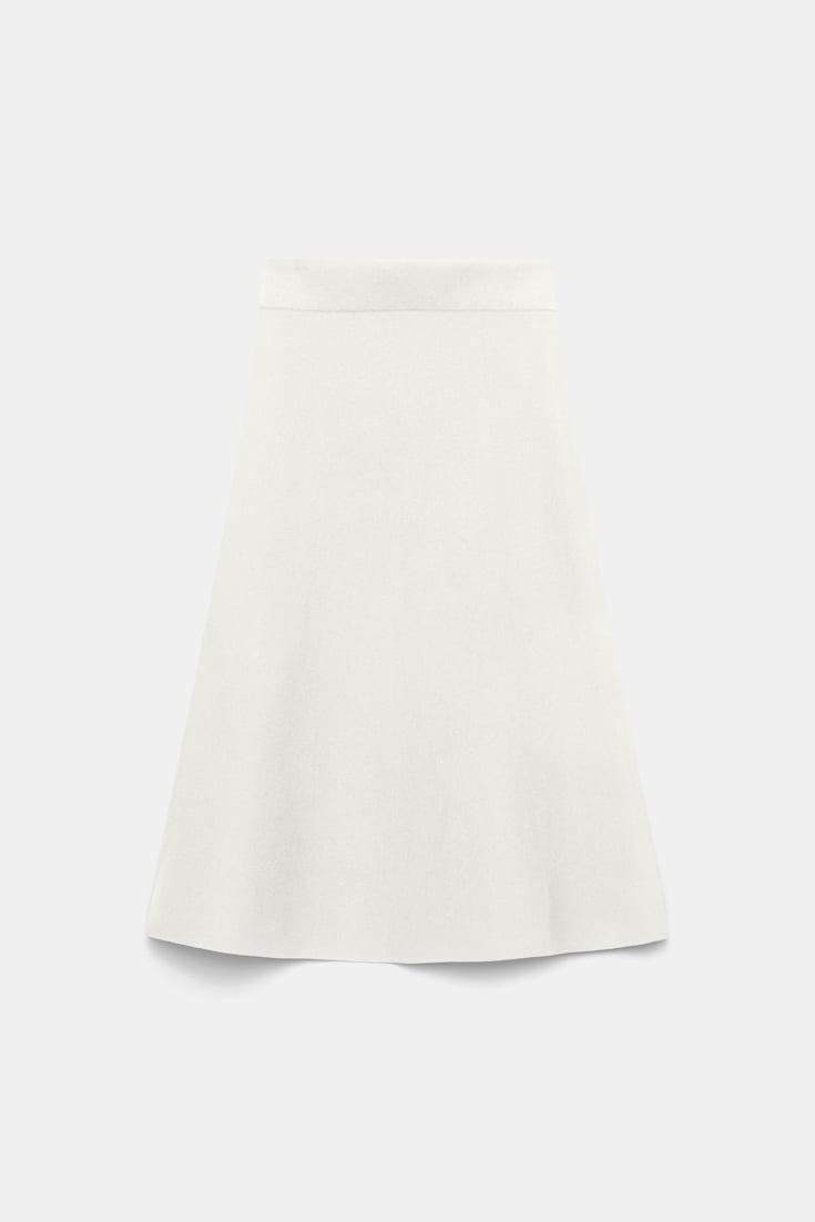 Dorothee Schumacher Doubleface Rock aus Merino camellia white