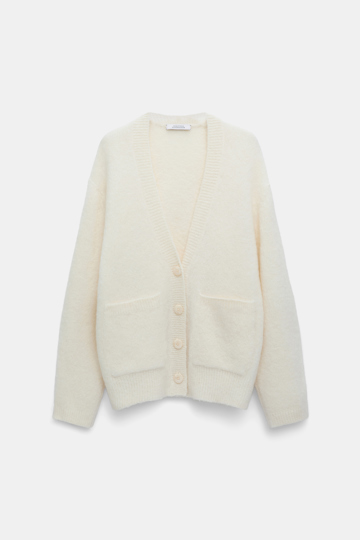 Dorothee Schumacher Cardigan aus Alpaka-Garn camellia white