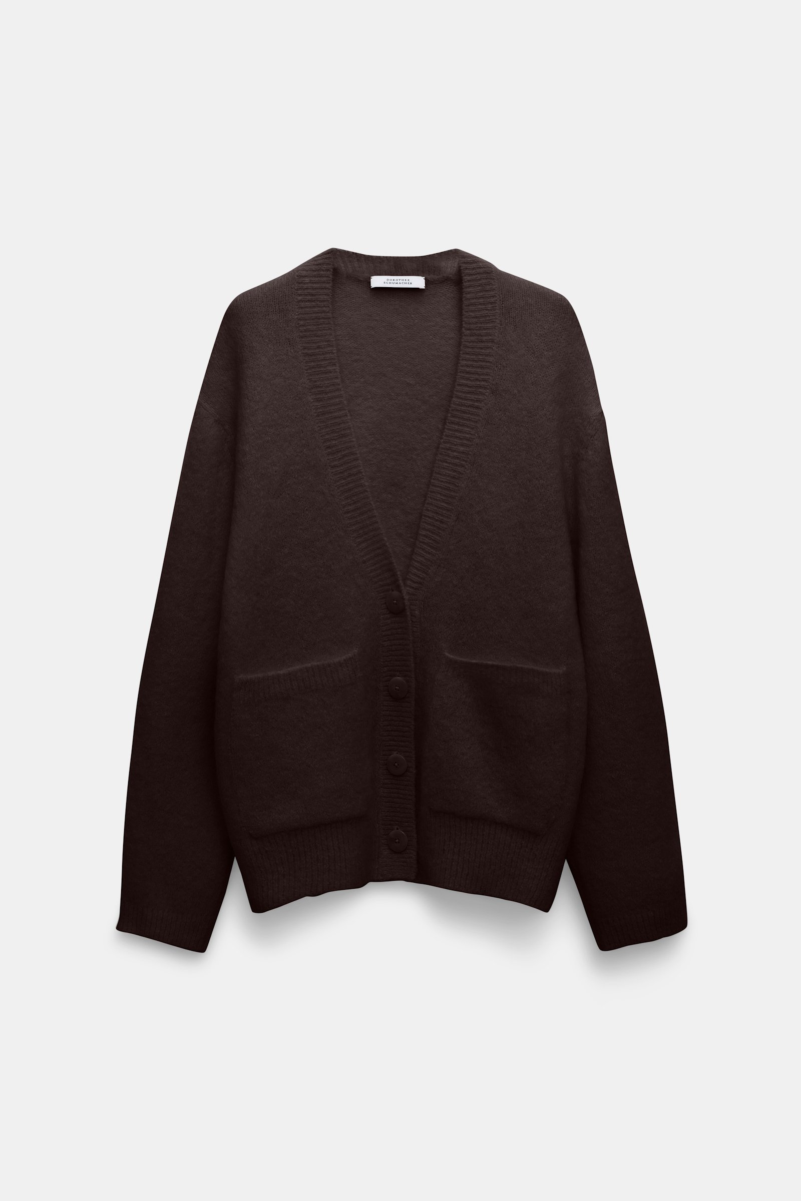Dorothee Schumacher Cardigan aus Alpaka-Garn black chocolate