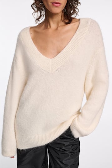 Dorothee Schumacher Pullover aus Alpaka-Garn camellia white