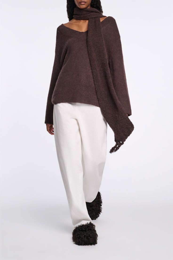 Dorothee Schumacher Pullover aus Alpaka-Garn black chocolate