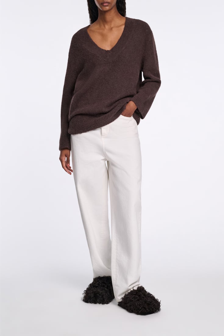 Dorothee Schumacher Pullover aus Alpaka-Garn black chocolate