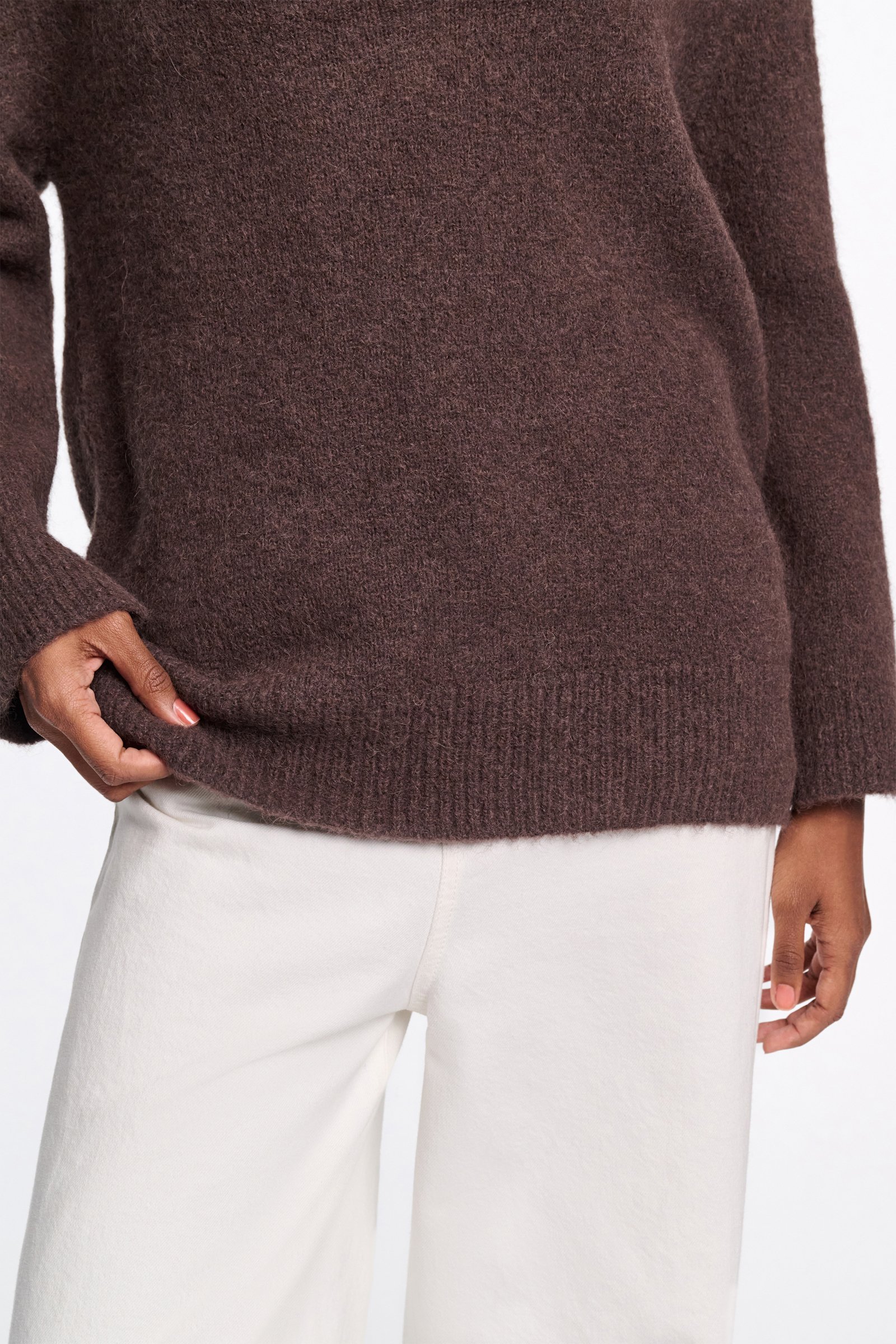 Dorothee Schumacher Pullover aus Alpaka-Garn black chocolate