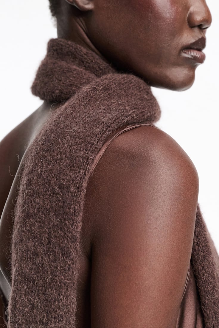 Dorothee Schumacher Alpaca mix scarf black chocolate