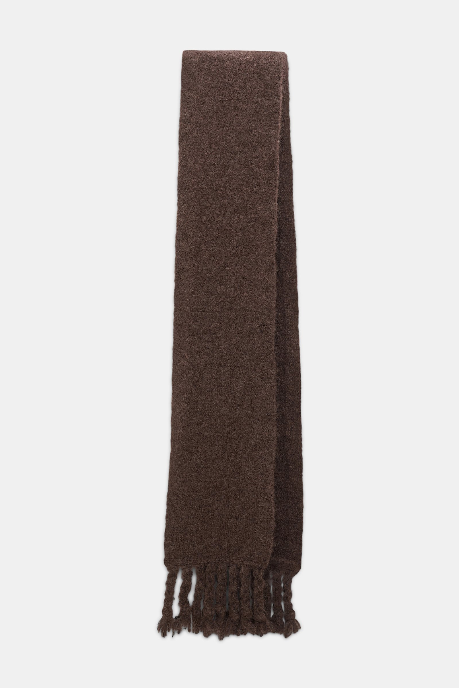 Dorothee Schumacher Alpaca mix scarf black chocolate