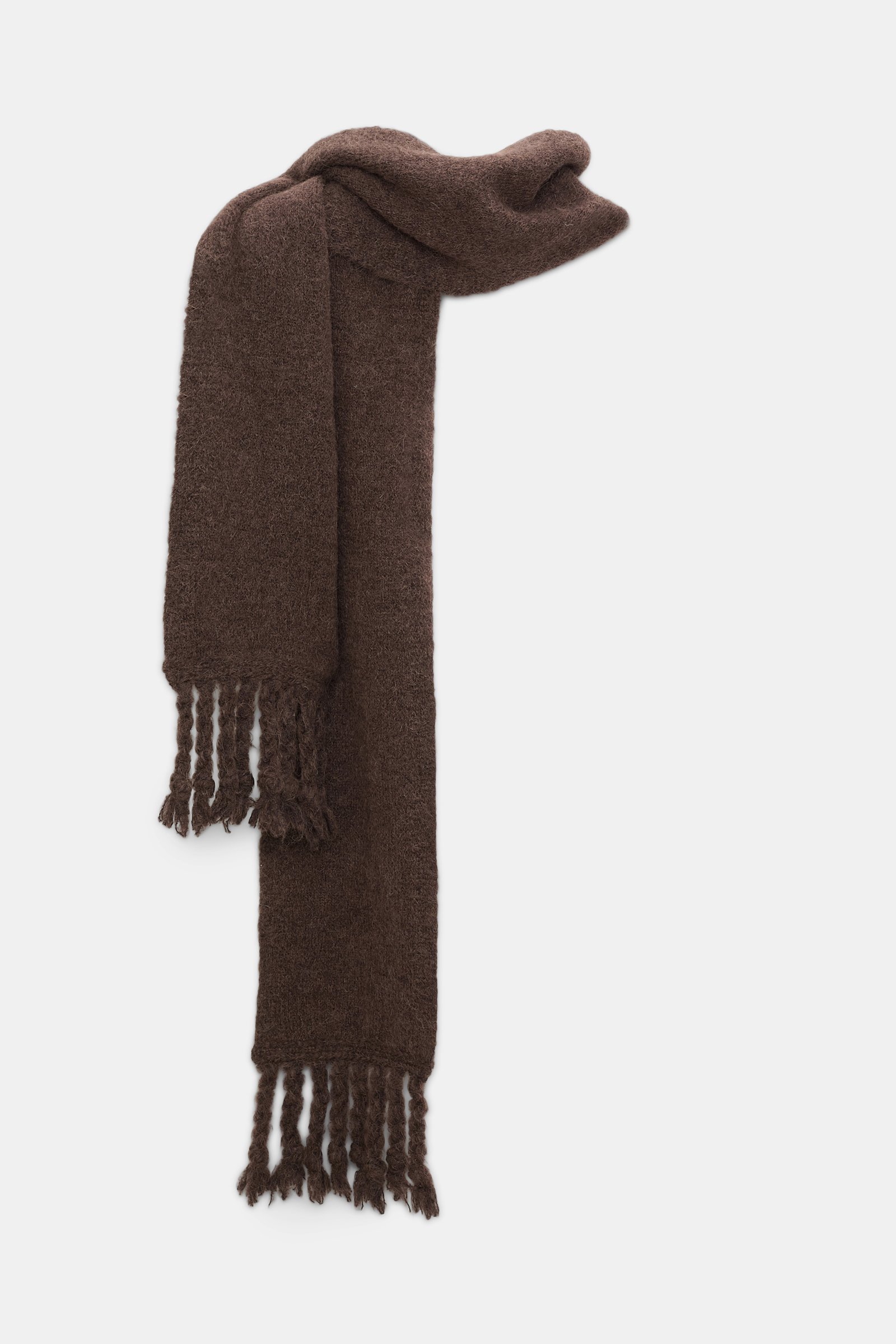 Dorothee Schumacher Alpaca mix scarf black chocolate