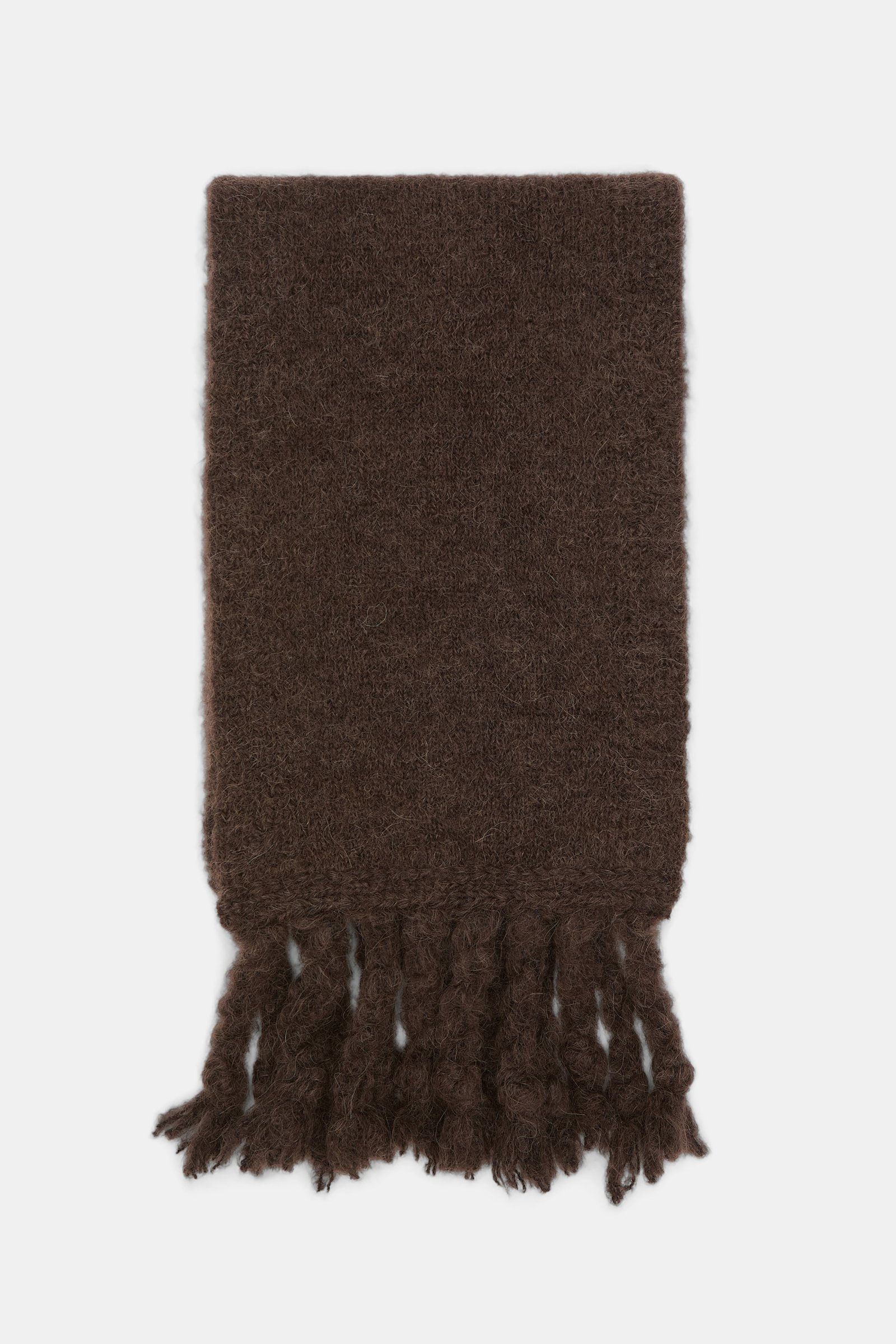 Dorothee Schumacher Alpaca mix scarf black chocolate