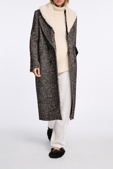 Dorothee Schumacher Rollkragenpullover aus Merino-Alpaka Garn eggshell