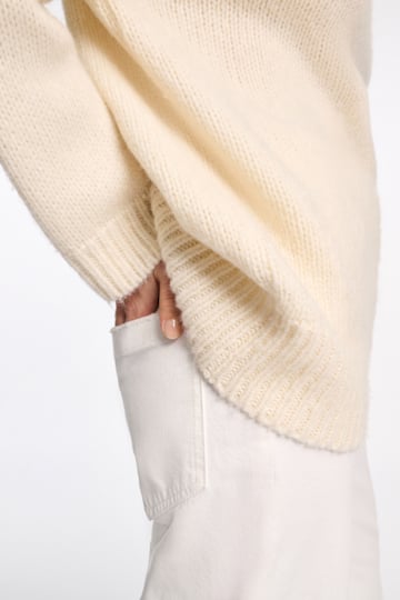Dorothee Schumacher Rollkragenpullover aus Merino-Alpaka Garn eggshell