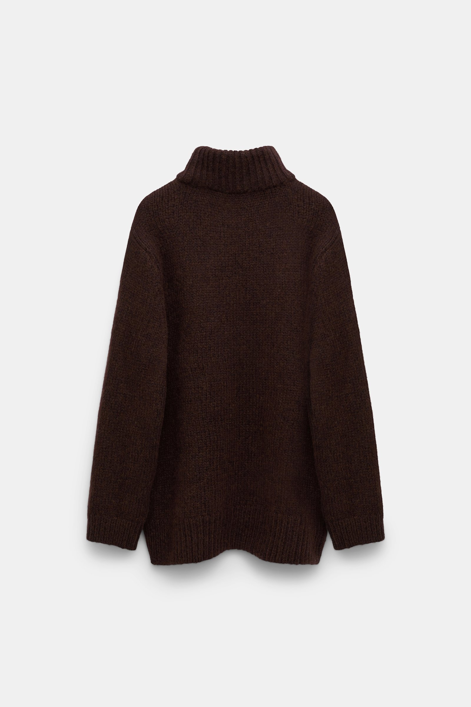 Dorothee Schumacher Rollkragenpullover aus Merino-Alpaka Garn dark chocolate