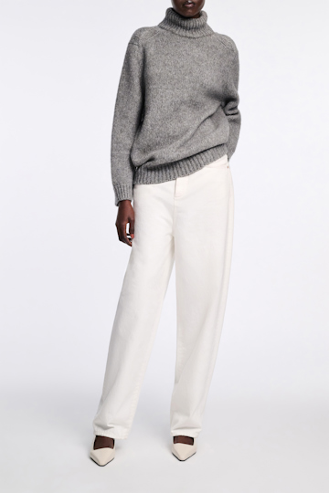 Dorothee Schumacher Virgin wool-alpaca turtleneck pullover platin