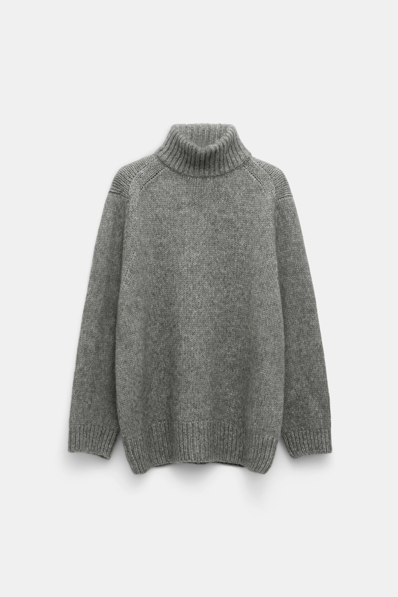 Dorothee Schumacher Rollkragenpullover aus Merino-Alpaka Garn platin