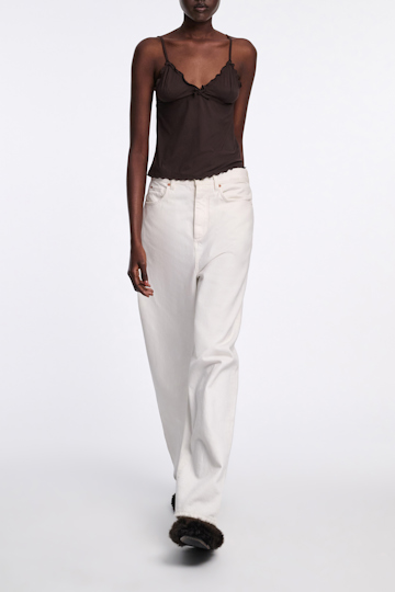 Dorothee Schumacher Lingerie Top aus technischem Jersey black chocolate