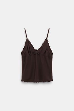 Dorothee Schumacher Lingerie Top aus technischem Jersey black chocolate