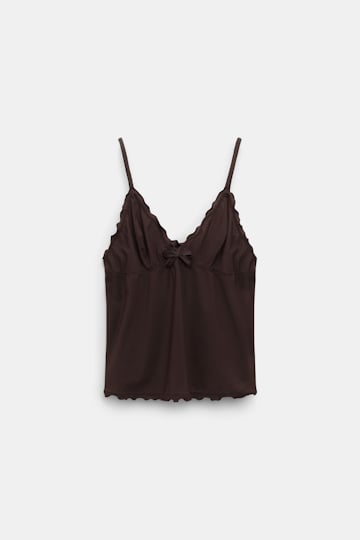 Dorothee Schumacher Lingerie Top aus technischem Jersey black chocolate