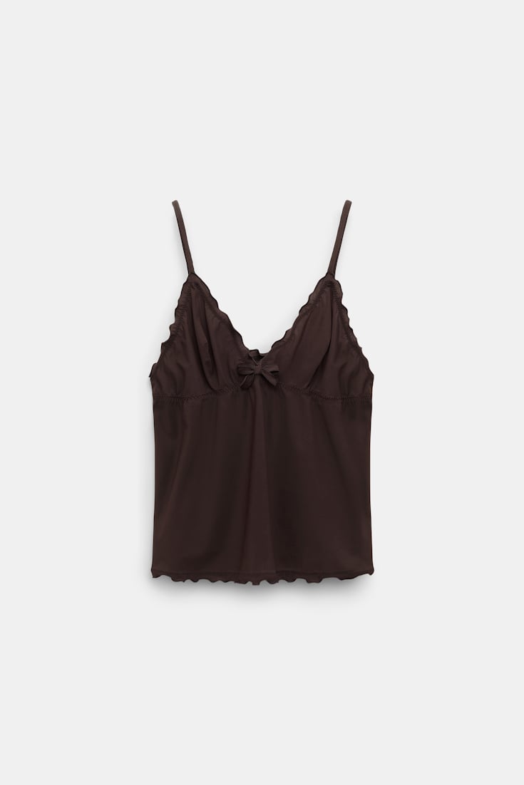 Dorothee Schumacher Lingerie Top aus technischem Jersey black chocolate