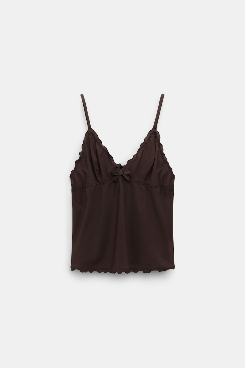 Dorothee Schumacher Technical Jersey Camisole In Brown