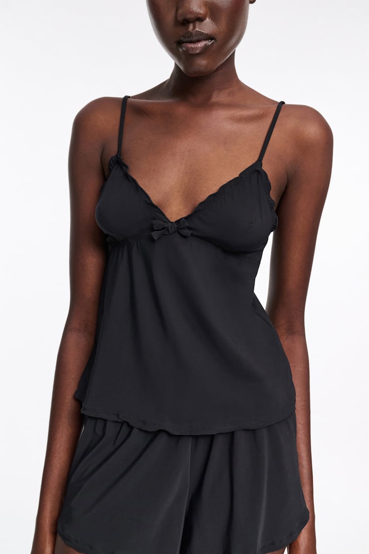 Dorothee Schumacher Lingerie Top aus technischem Jersey pure black