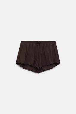Dorothee Schumacher Lingerie-Shorts aus technischem Jersey black chocolate