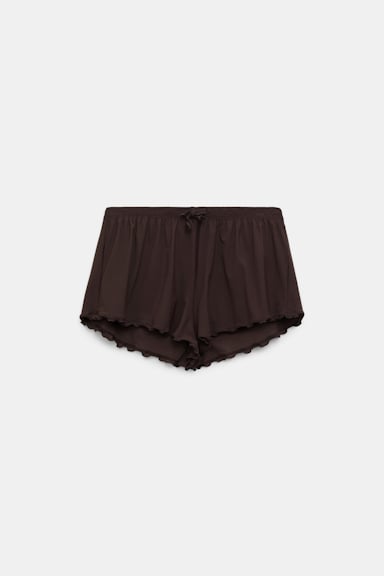 Dorothee Schumacher Lingerie-Shorts aus technischem Jersey black chocolate