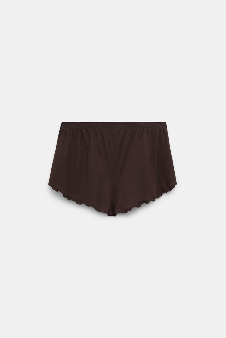 Dorothee Schumacher Lingerie-Shorts aus technischem Jersey black chocolate
