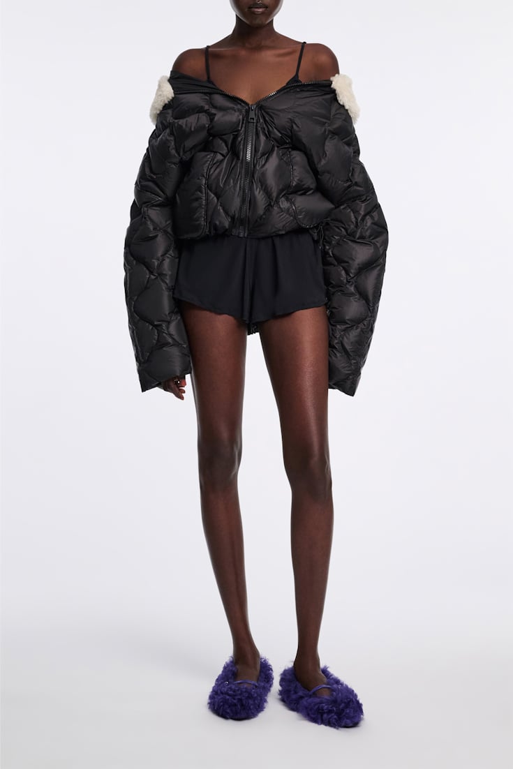 Dorothee Schumacher Lingerie-Shorts aus technischem Jersey pure black