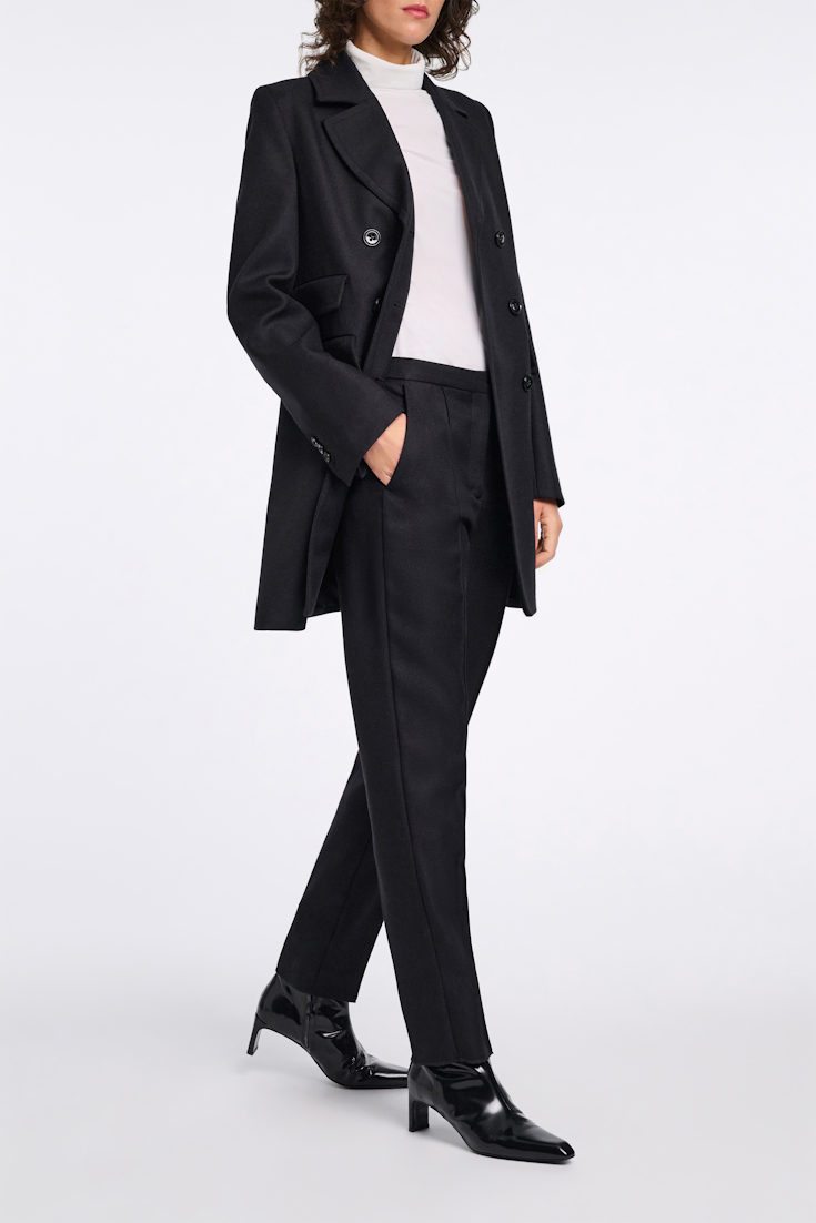 Dorothee Schumacher Technical jersey long sleeve turtleneck camellia white