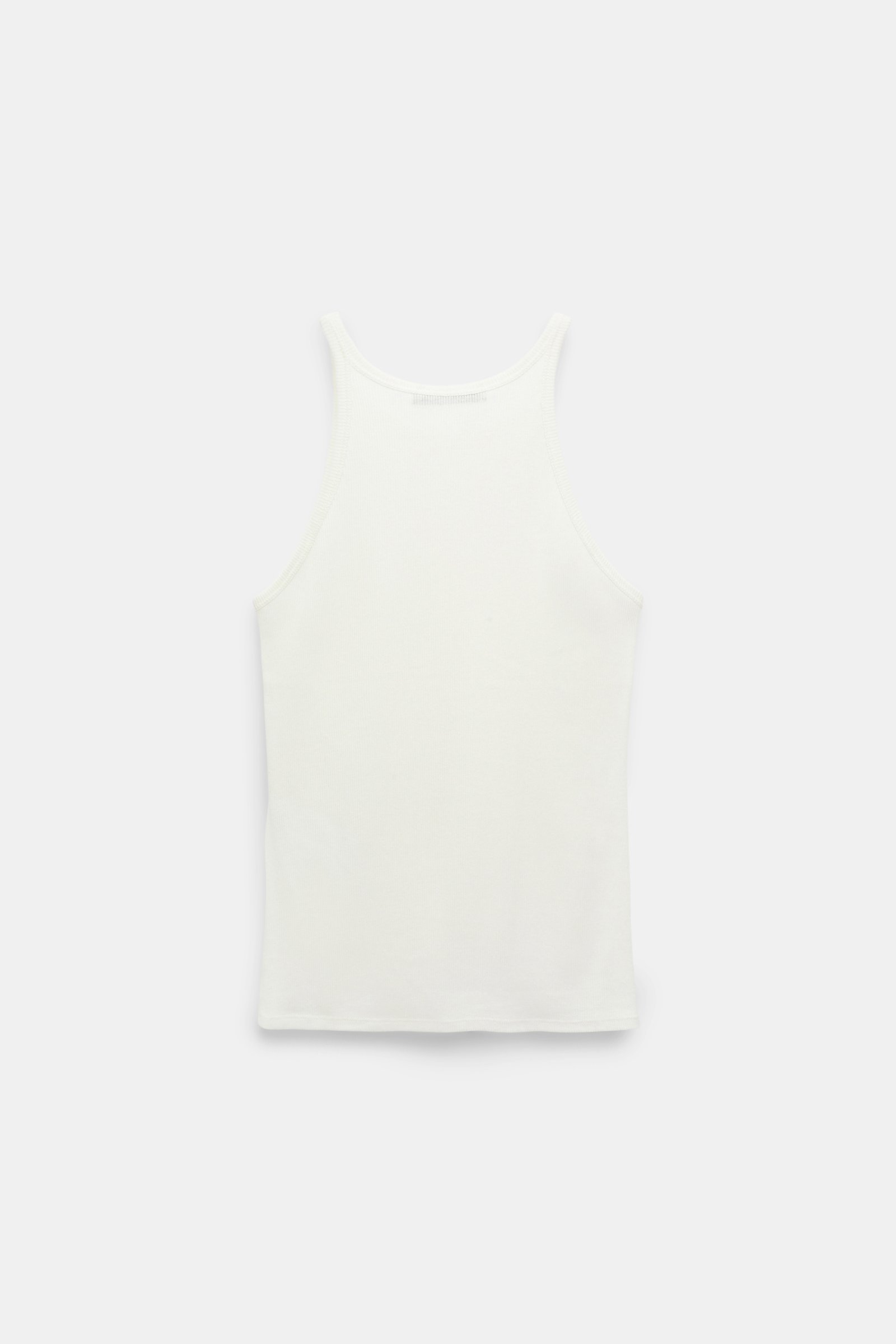 Dorothee Schumacher Tank top in luxurious rib knit pure white