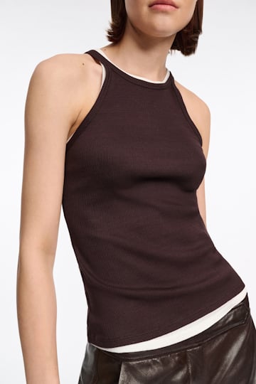 Dorothee Schumacher Rippentop chocolate