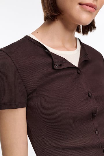 Dorothee Schumacher Rippenshirt chocolate
