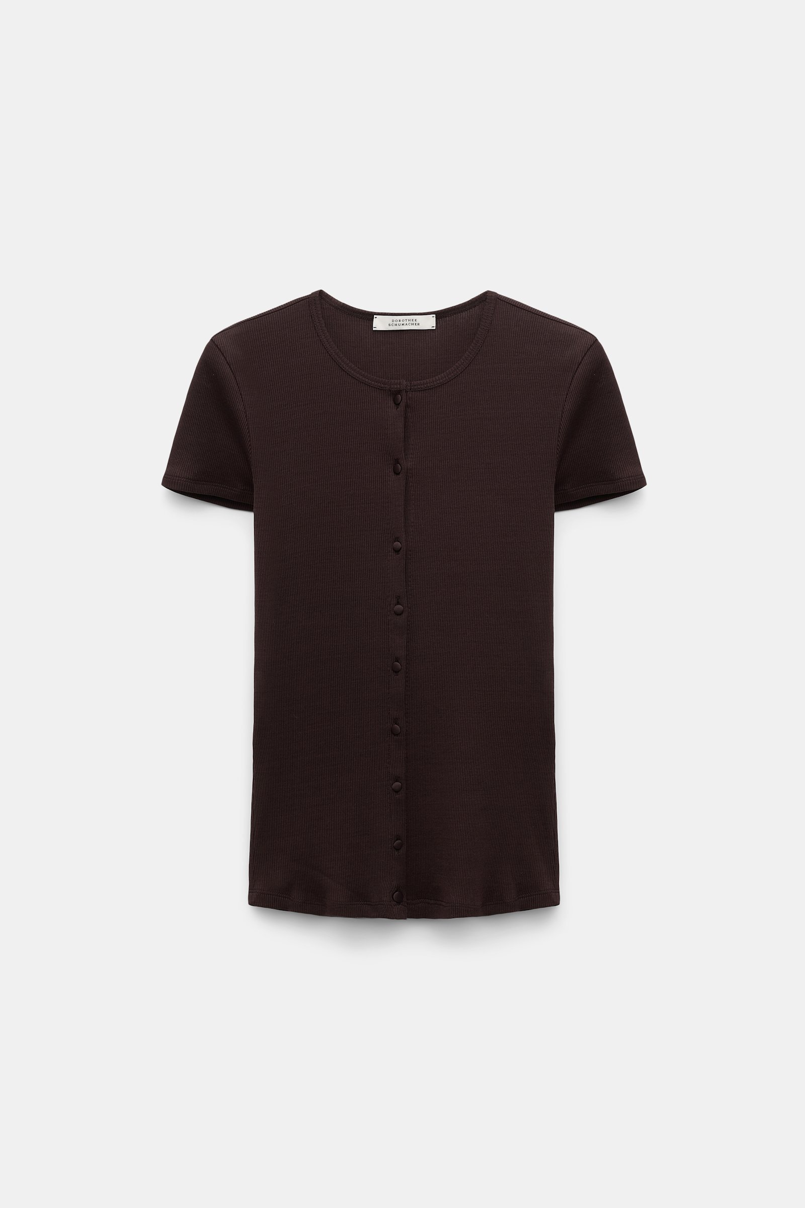 Dorothee Schumacher Rippenshirt chocolate
